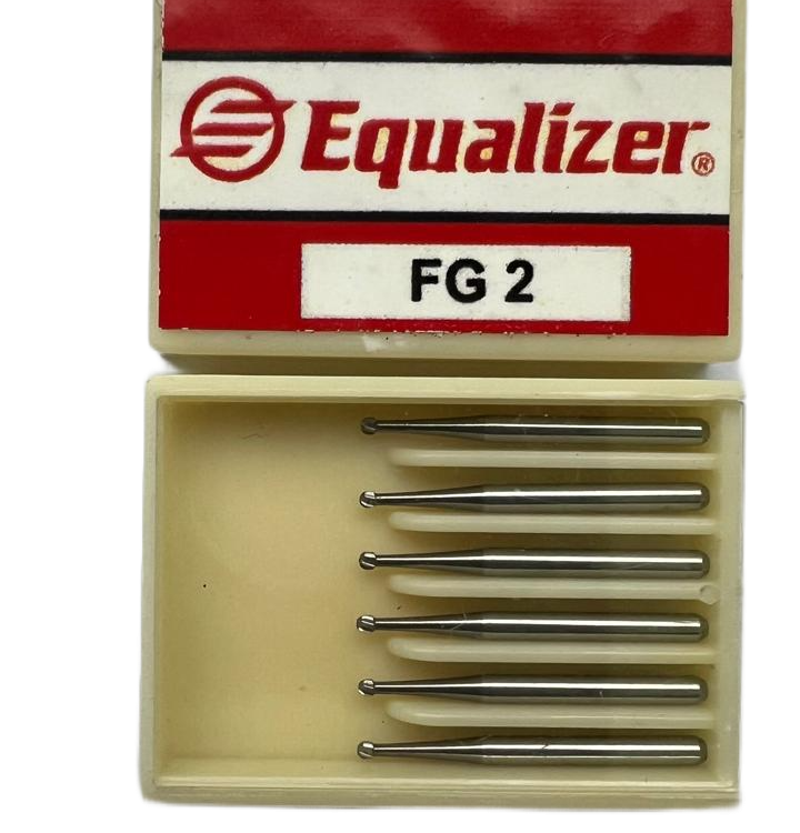 Боры Equalizer FG 2 карбидные с шарообразным наконечником (6 штук в упаковке)