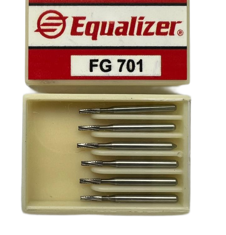 Боры Equalizer FG 701 карбидные с коническим наконечником (6 штук в упаковке)