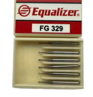 Боры Equalizer FG 329 карбидные с грушевидным наконечником (6 штук в упаковке)