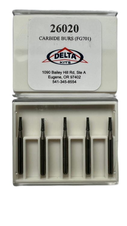 Боры Delta Kits DK FG701 карбидные конические (диаметр отверстия – 1,2 мм)